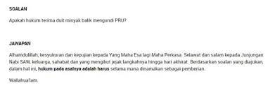 Senarai penuh calon pru 14 (selangor, kuala lumpur. Apa Hukum Terima Duit Minyak Balik Mengundi Pru Mufti Pahang Beri Penjelasan