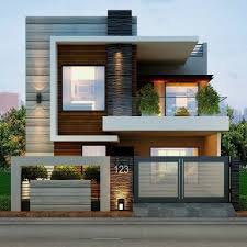 Resultado De Imagen De Modern House Front Elevation Designs In 2020 Minimalist House Design Facade House Modern Tiny House