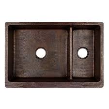 Fireclay is the most popular farmhouse sink material. Premier Copper Products Copper Farmhouse Sink With Divider 33 In Lowe S Canada