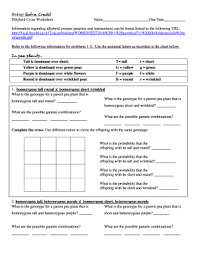 Remedy for the use of the termination of the contract on the results or use of a required obligation after a contract letter. Fillable Online Dihybrid Cross Worksheet Name Fax Email Print Pdffiller
