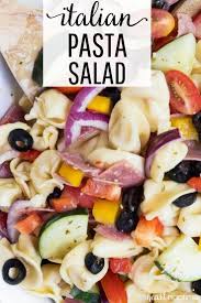 Easy Tortellini Italian Pasta Salad I Heart Nap Time Recipe Pasta Salad Italian Best Pasta Dishes Easy Pasta Recipes