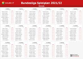 With the bundesliga fixtures for the 2021/22 season finally having been announced, fans of the 18 german clubs will get a chance to plan their weekends around some of the more. Spielplan Zur Bundesliga Halbzeit App