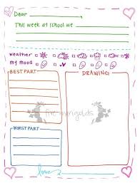 Free Printable Letter Writing Templates For Grandma Pen Pal Five Marigolds Letter Writing For Kids Letter Writing Template Writing Prompts For Kids