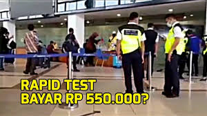 Viral Video Rapid Test Di Bandara Bayar Rp 550 000 Benarkah Youtube