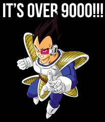 In the original japanese version, vegeta's line was it's over 9000!. It S Over 9000 Dragon Ball Z Anime Dragon Ball