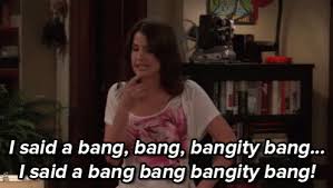 In season 3's how i met everyone else, blah blah is about to ask robin how she and barney met. Bang Bang Bangity Bang How I Met Your Mother Gif Howimetyourmother Robin Bangitybangbang Discover Share Gifs