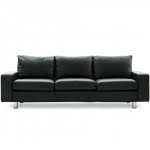 Featuring classic scandinavian design and craftsmanship with high curved arms in beech wood or upholstered trim. Ekornes Oslo Sofa Living