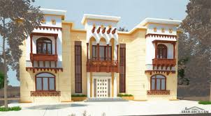 فيلا خليجى تصميم دخلى تقليدى 5 غرف نوم ماستر الارض 21 17 متر Architectural House Plans House Styles Classic Architecture