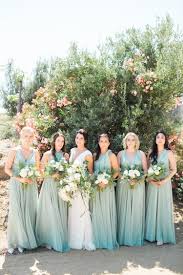 Natural Color Scheme Greenery Wedding Bridesmaids Style Bridal Bouquets Bride Tribe Sage Gree Infinity Dress Bridesmaid Sage Bridesmaid Dresses Bridesmaid