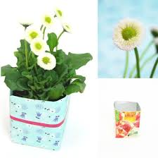 Blumentopf Aus Tetra Pak Bastelideen Blumentopf Gestalten