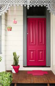 10 Examples Of Painted Trim Town Country Living Beautiful Front Doors Red Front Door Front Door Colors