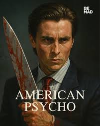 Patrick Bateman es un exitoso "yuppie" obsesionado por la competencia y por  la perfección material, que utiliza los más caros cosméticos masculinos,  equipos de gimnasia, para lograr un cuerpo atlético, identificador material