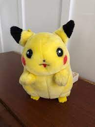 Older Plush Pikachu About 7 Tall Push Hands For Talking Needs 3 Aa Batteries Not Included Missing Back Of Battery B Pokemon Stuffed Animals Pikachu Plush
