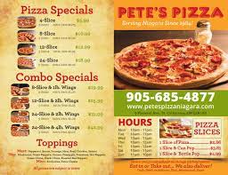 Juke box with bon jovi hits, and some ms. Pete S Pizza Menu In St Catharines Ontario Canada