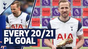 989 goals were scored (up from 944 in 2014/15) and 267 players finding the back of the net (up from 245 in 2014/15). Golden Boot Winner Every 2020 21 Harry Kane Premier League Goal Youtube