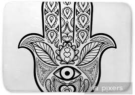 Click the hamsa coloring pages to view printable version or color it online (compatible with ipad and android tablets). Zentangle Vector Hamsa Hand For Adult Anti Stress Coloring Pages Bath Mat Pixers We Live To Change