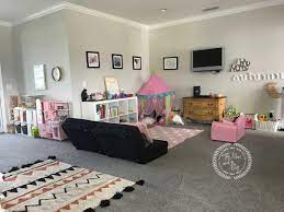 A toddler who enjoys playing on their own? Montessori Inspired Playroom For Young Toddler The Mom And A Blog