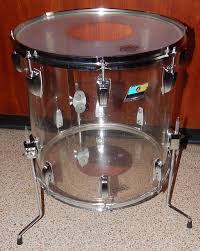 Vintage 1976 Ludwig Vistalite Clear 16 Floor Tom Drum Classic 16x16 Tom 1970 S Tom Drum Drums Percussion