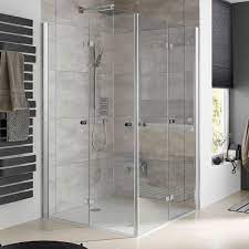 Atelier pur gleittuer vor der wand geoeffnet. Platzsparender Drehfalttur Eckeinstieg Hsk Atelier Plan