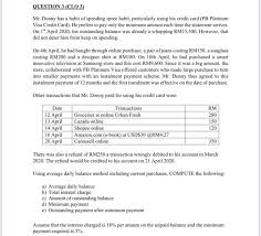 Check spelling or type a new query. Question 3 Clo 3 Mr Donny Has A Habit Of Spending Chegg Com