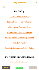 The new app will especially help to resolve any android 10 compatibility issues with this. Amazon Com Catholic Daily Reflections Appstore For Android