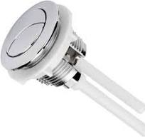 1 bouton de chasse d'eau de 48 mm, 1 bouton de chasse d'eau, tête ronde,  double bouton de chasse d'eau de rechange pour salle de bain et toilettes