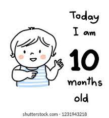 Monthly Milestone Baby Card Cute Little Stock Vector Royalty Free 1231943218