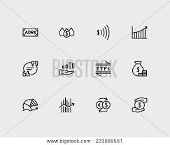 Financial Icons Set Vector Photo Free Trial Bigstock