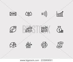 Financial Icons Set Vector Photo Free Trial Bigstock