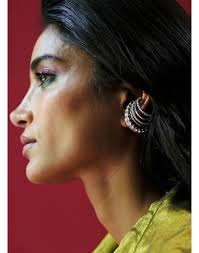 Buy Brown With Metallic Grey Cancan Earrings by ESME at Ogaan Online  Shopping Site