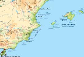 Purple lines = high speed trains. Spain