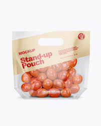 You can easily change the packaging colors and add your own graphics to make it your own thanks to the smart layer. Download Psd Mockup Bag Food Front View Glossy Glossy Pouch Mockup Pack Package Pouch Stand Up Tomato Tomatos Transparent Vegetable Vegetables Psd Free Mockup Logo