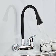 Most of these faucets will have swivel ability or made just to provide. Wall Mounted Kitchen Faucet Wall Kitchen Mixers Kitchen Sink Tap 360 Degree Free Swivel Flexible Hose Double Holes Kitchen Faucets Aliexpress