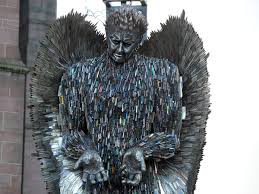 For more information, see listing below. Enormous Angel Made Of More Than 100 000 Knives Arrives At Liverpool Cathedral Liverpool Echo