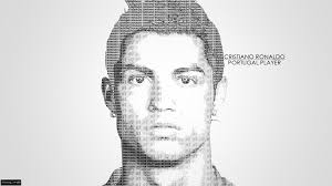 Cristiano Ronaldo topographic portret by Skyline-ua