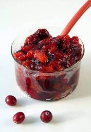 1 tablespoon mustard seeds, 1 medium shallot, finely chopped, 1 fresno chile, seeds and ribs removed, finely chopped, 3 tablespoon dried currants, 3 tablespoon pure maple syrup, 3 tablespoon sherry vinegar or red wine vinegar, 1/2 teaspoon ground allspice. Walnut Cranberry Relish