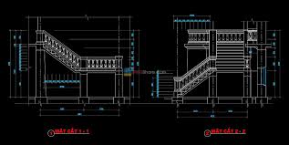 Steps have been designed concrete slab supported. 14 Classic Stair Railing Autocad Blocks Free Download