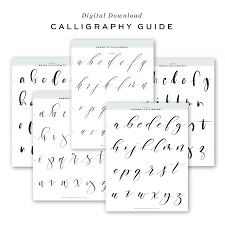 Blog Saffron Avenue Hand Lettering Worksheet Procreate Lettering Calligraphy Practice
