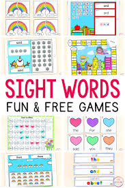 Words in words is a game that keeps seniors entertained and exercises the brain. 50 Free Printable Sight Word Activities