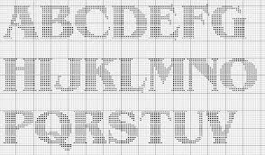 Alphabet Knit Graph Font Alphabet Free Cross Stitch