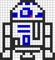 R2 D2 Perler Perler Bead Pattern Could Use For Granny Square Blanket Bugelperlen Bugelperlen Vorlagen Perler Bead Designs