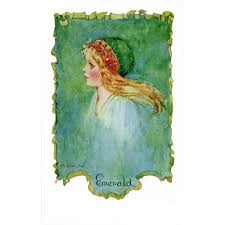 Emerald By Millicent Sowerby Poster Print By Mary Evans Picture  Librarypeter and Dawn Cope Collection