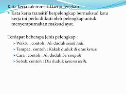 A) kata kerja transitif b) tak transitif tak berpelengkap 3) aminah mengetuk pintu bilik abang. Contoh Kata Kerja Aktif Tak Transitif Berpelengkap