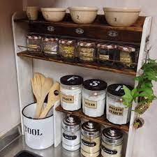 棚 セリア diy キッチン収納 ボンヌママン瓶リメイク などのインテリア実例 2014 08 08 20 21 20 roomclip ルームクリップ キッチン 子供 diyキッチン キッチン収納術