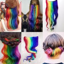 Custom Under Lights Clip In Hair Extensions Mermaid Hair Etsy Colored Hair Extensions Clip In Hair Extensions Rainbow Hair Extensions