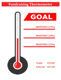 12 fundraising thermometer goal templates free printable