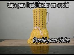 Capa De Liquidificador De Crochê Fácil Youtube Capa De Croche Jogo De Cozinha Croche Croche Para Cozinha