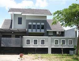 Pagar besi tentu tidak selalu berwarna hitam. 31 Desain Model Pagar Tembok Minimalis Modern Elegan Ideas House Design Compound Wall Design Fence Design