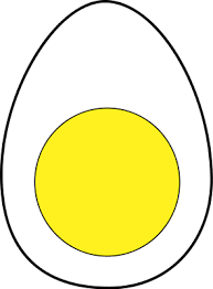 Hard Boiled Egg 1 Clip Art Simple Line Drawings Easy Drawings