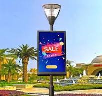 Leadleds Outdoor Led Billboard Street Sign Road Light Pole Advertising Led  Screen - WiFi/LAN